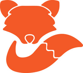 Fox simple icon. Vector ICON all icon Viktor	

