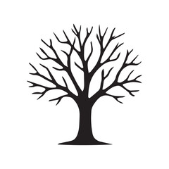 A clean and minimal tree on a small island, perfect for themed design projects.