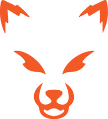 Fox simple icon. Vector ICON all icon Viktor	
