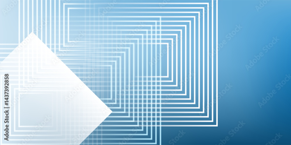 Aufkleber an abstract vector graphic featuring concentric squares and intersecting lines. the modern geometric
