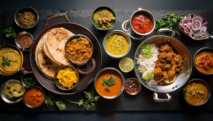 Traditional Indian non-veg thali from Maharashtra with spicy dishes and aromatic flavors. A hearty, cultural, and vibrant meal experience.