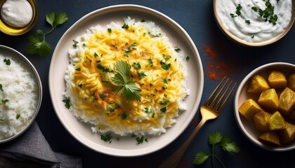 Traditional South Indian curd rice made with creamy yogurt and steamed rice. A comforting, cooling, and probiotic rich meal.