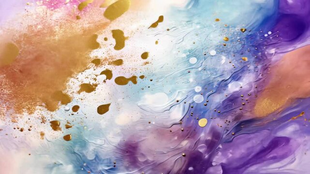A beautiful watercolor background with crystalclear glitter that sparkles in the light, showcasing vibrant colors and unique artistic details
