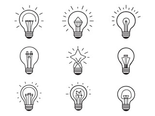 Energy Management line art icon minimalistic drawing concept