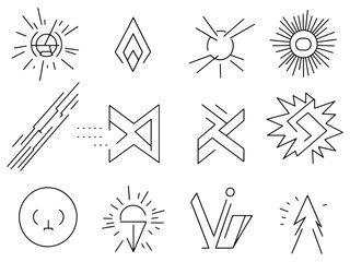 Energy Output line art icon simple clean design