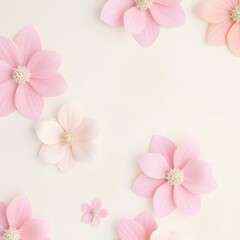 pink flowers background