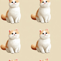a cat seamless pattern 