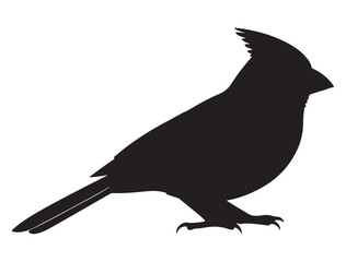 CARDINAL BIRD SILHOUETTE