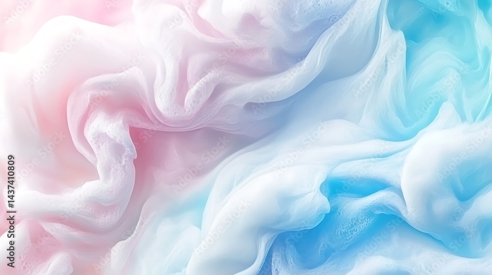 Aufkleber delicate swirls of color create a soft, dreamlike abstract background texture