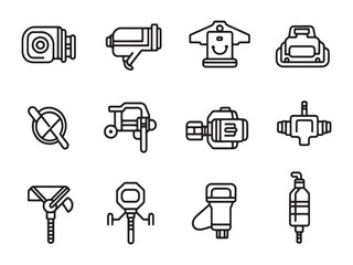 Paint Sprayer line art icon creative design drawing