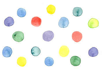 Aquarell bunte Punkte