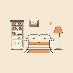  Cozy living room interior design minimalist style peaceful