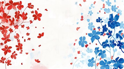 Flag Day Simple Background: Condensing Minimalist Elegance, Sketching an Elegant Picture of the Interweaving of National Flag's Gravity and Pure Style