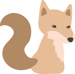 야생동물_여우 (일러스트)