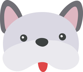 강아지얼굴_불독 (일러스트)