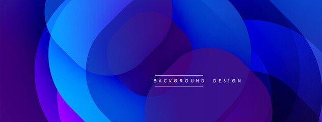 Abstract flowing shapes, vibrant blue hues, gradient effect. Modern design, smooth transitions, dynamic composition.