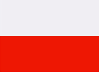 poland flag vector with transparent background
