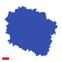 poland map vector with transparent background