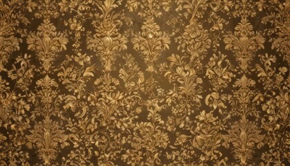 Rich gold damask  Delicate floral & leaf details  Ornate design , texture, leaf