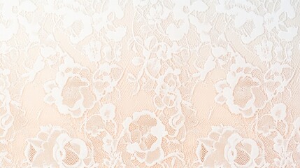 Delicate floral lace fabric with soft pastel colors