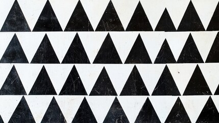 Geometric black and white triangle pattern