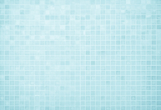 Blue ceramic wall and floor tiles abstract background. Design geometric mosaic texture for the decoration of the bedroom. - Powered by Adobe