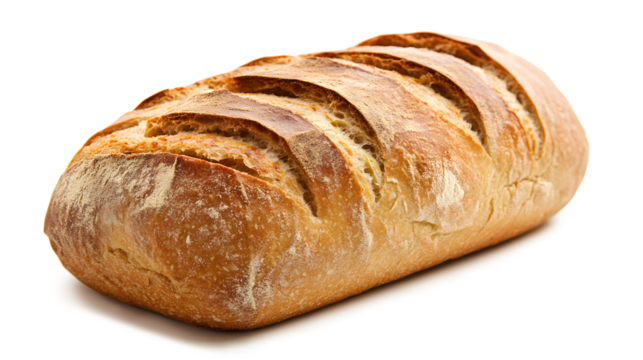 A long loaf of bread with a crusty edge