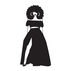 cute pretty lady girl fashion female women in vector art