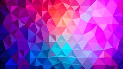 Fototapeta premium Vibrant Geometric Abstract Background with Triangles