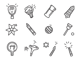 Party Blower line art icon symbol party decoration