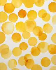 The watercolor dots scatter gracefully, creating a soft artistic charm.