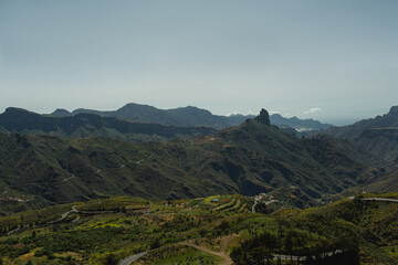 Naklejka premium Scenic Mountain Landscape in Gran Canaria