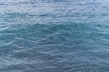 Water blue sea. Ocean wave surface. Abstract nature texture. Lake waves.