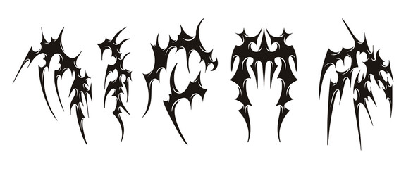 Y2K Tribal Tatto Futuristic Style