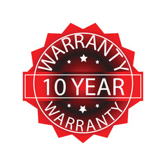  Year Warranty Badge Premium Quality Guarantee Label