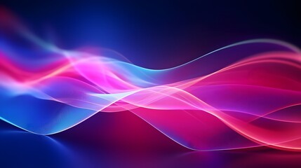 Naklejka premium A colorful wave with pink and blue colors