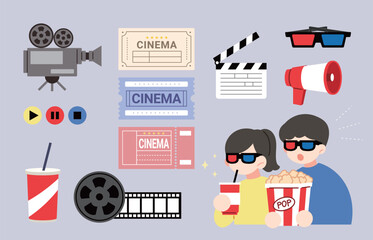 영화를 보는 사람들과 요소