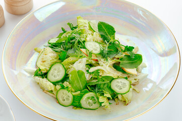 restaurant food on a white background. photos for the menu