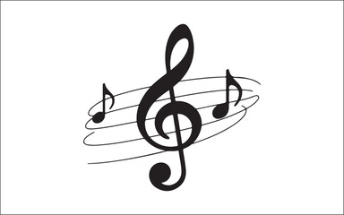 treble clef and notes  music 