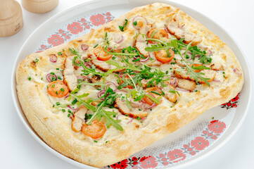 restaurant food on a white background. photos for the menu