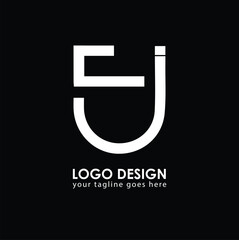 CJ CJ Logo Design, Creative Minimal Letter CJ CJ Monogram