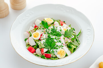 restaurant food on a white background. photos for the menu