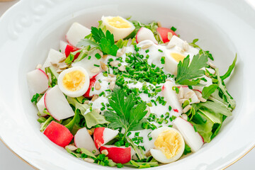 restaurant food on a white background. photos for the menu
