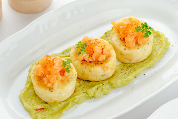 restaurant food on a white background. photos for the menu