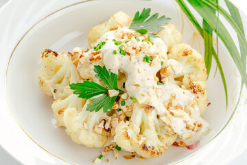 restaurant food on a white background. photos for the menu