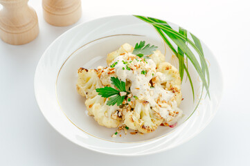 restaurant food on a white background. photos for the menu