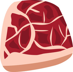 Raw meats. Qurban meat slice.