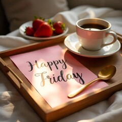 Happy Friday with coffee