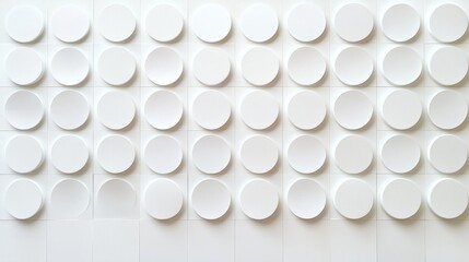 Abstract pattern of white circles