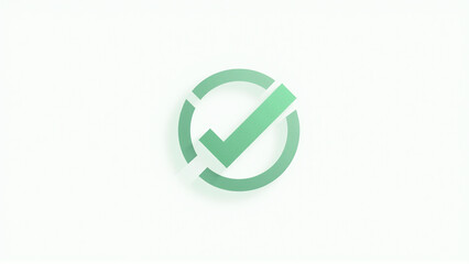 Antivirus Checkmark Icon: System Clean Symbol